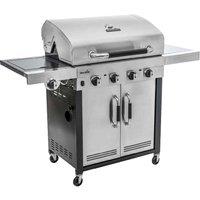 Char-Broil Advantage 445S 4 Burner Gas BBQ Grill - Stainless Steel, Silver