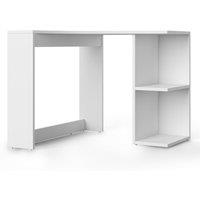 Zennor Lyra Corner Desk - White, White