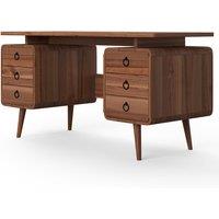 Solstice Eos Desk - Java Wood Effect, Brown