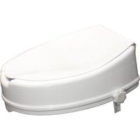 Aidapt 4 Inch Raised Toilet Seat with Lid - White, White
