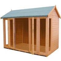 Shire Blenheim 10ft x 6 ft Summerhouse, Brown