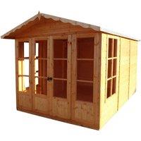 Shire Kensington 7 ft x 10 ft Summerhouse, Brown