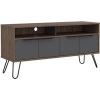 Core Products Vegas Wide Screen TV Stand With 4 Doors, Brown
