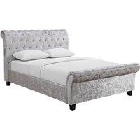 Casablanca HFE Crushed Velvet King Size Bed Grey, Grey