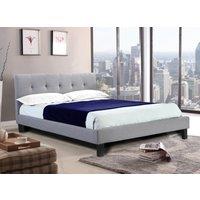 Hollywell Linen Fabric 4 Foot Bed Grey, Grey