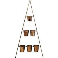 Ivyline Metal Wall Plant Stand 148CM - Gold