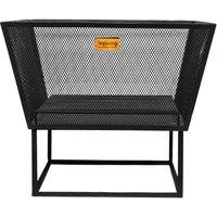 Ivyline 45.5cm Outdoor Norfolk Firebowl - Black Iron, Black