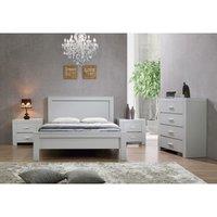 California King Size Bed - Grey, Grey