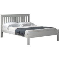 Manila LFE Pine Double Bed - White, White