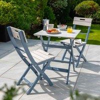 Florenity Galaxy Bistro Set - Grey/Blue, Grey