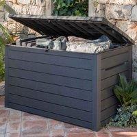 Keter 870L XXL Deck Storage Box - Anthracite Grey, Grey