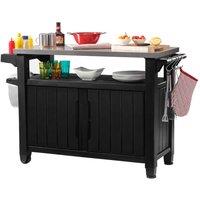 Keter Unity Double BBQ Table - Anthracite Grey, Grey