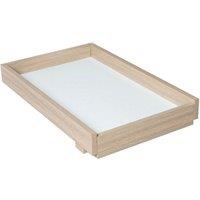 Babymore Luno Veni Cot Top Changer Oak Effect, Brown