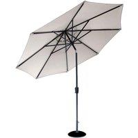 Garden Must Haves Norfolk Collection Elizabeth 2.2m Parasol (base not included) - Mouse Grey, Grey