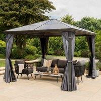 Garden Must Haves Norfolk Collection Runcton 3x3m Polycarbonate Gazebo - Anthracite, Grey