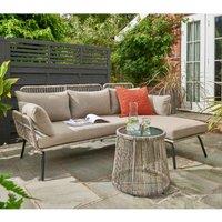 Norfolk Leisure Norfolk Collection Elland Outdoor Chaise Lounge Set - Grey/Beige, Cream
