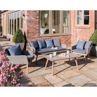Norfolk Leisure Norfolk Collection Midori Outdoor Lounge Set - Grey, Grey