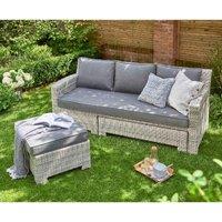 Norfolk Leisure Norfolk Collection Oxborough Outdoor Pull Out Lounge Sofa - Grey, Grey