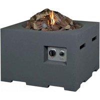 Happy Cocooning Small Square Cocoon Fire Pit - Grey, Grey