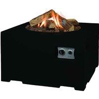 Happy Cocooning Small Square Cocoon Fire Pit - Black, Black