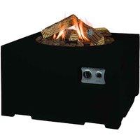 Happy Cocooning Square Cocoon Fire Pit - Black, Black