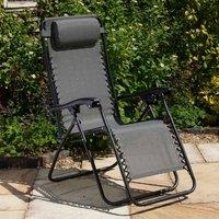 Glendale Textaline Relaxer Chair - Grey, Grey