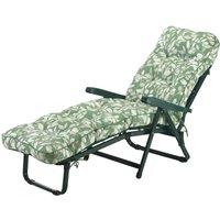 Glendale Deluxe Cotswold Leaf Sunbed - Green, Green