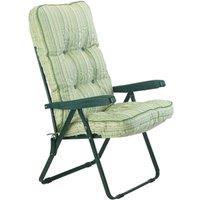 Glendale Deluxe Cotswold Stripe Recliner Chair - Green, Green