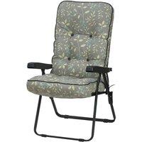 Glendale Deluxe Country Teal Recliner Chair - Grey, Grey