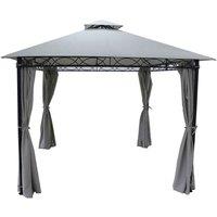 Glendale Marco Polo 3x3m Gazebo - Grey, Grey
