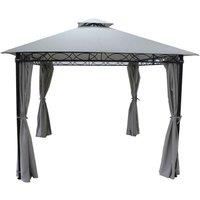 Glendale Marco Polo 4x3m Gazebo - Grey, Grey