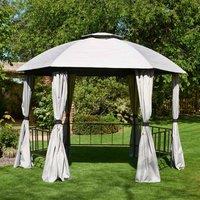 Glendale Big Hex Gazebo - Grey