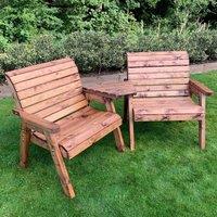 Charles Taylor Grand Twin Angled Seat Set, Brown