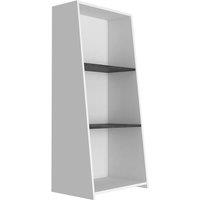 Core Products Dallas Home Office Low Bookcase, 3 Shelves, White