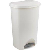 Addis 50L Pedal Bin - Linen, White