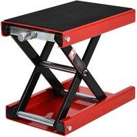 Durhand Steel Manual Repair Motorcycle Lift Platform - Red