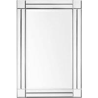 Interiors By Premier Wall Mirror Bevelled Edge, Silver