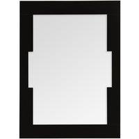 Interiors By Premier Wall Mirror MDF / Mirrored Glass - Black, Black