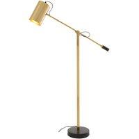 Interiors By Premier Floor Lamp - Black/Gold Finish, Black