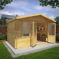 Mercia 4m x 3m 28mm Wall Retreat Log Cabin