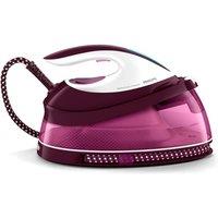 Philips GC7842/46 PerfectCare 2400W Compact Steam Generator Iron - Rose Red, Red