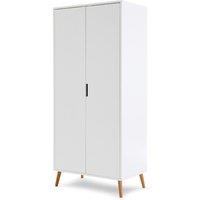 OBaby Maya Double Wardrobe, White