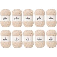 Korbond Oatmeal Double Knit Yarn Bulk Pack Bundle - 10 x 100g