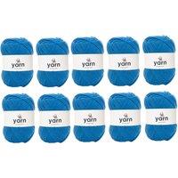 Korbond Blue Double Knit Yarn Bulk Pack Bundle - 10 x 100g