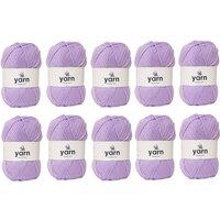 Korbond Lilac Double Knit Yarn Bulk Pack Bundle - 10 x 100g