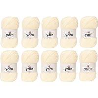 Korbond Cream Double Knit Yarn Bulk Pack Bundle - 10 x 100g