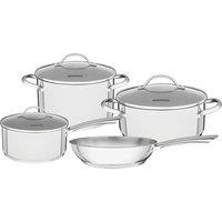 Tramontina 4-Piece Una Cookware Set, Silver