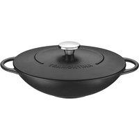 Tramontina Trento 32cm Wok - Cast Iron, Black