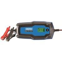 Draper 6V/12V Smart Charger And Battery Maintainer (10A) - Blue & Black, Blue
