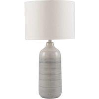 Blue and Grey Ombre Ceramic Table Lamp, Grey